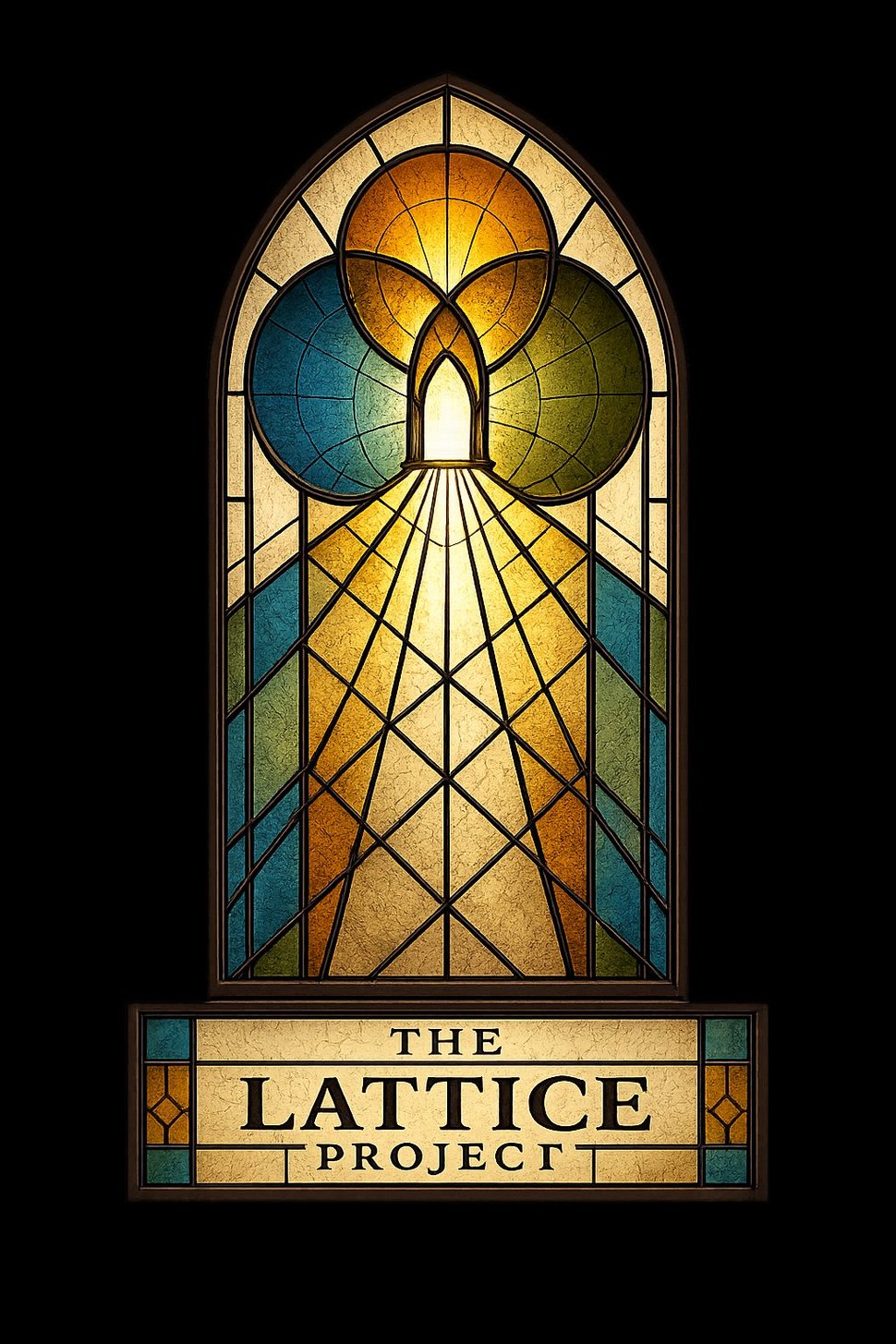 The Lattice Project — stained glass window logo